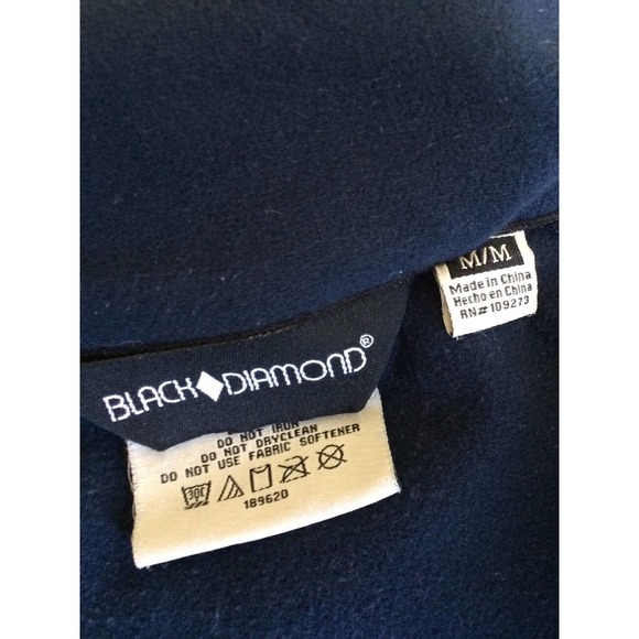 Black Diamond Fleece Lined Soft Shell Jacket Mens‎ Size M Ski Snowboard Coat - Picture 8 of 10